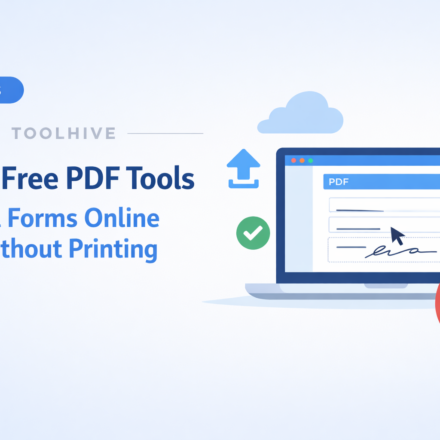 Best free PDF tools for filling forms online without printing using tools like Smallpdf and ILovePDF